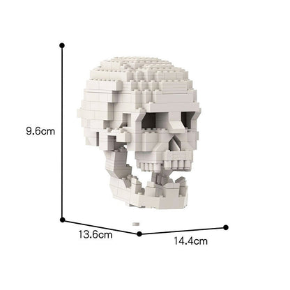 Human Skull With Brain MOC Anatomical Display Building Kit - 5