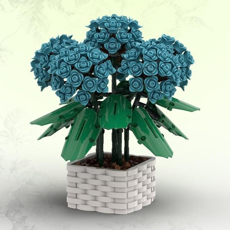 Hydrangea Building Kit | LEGO-Compatible MOC - 2