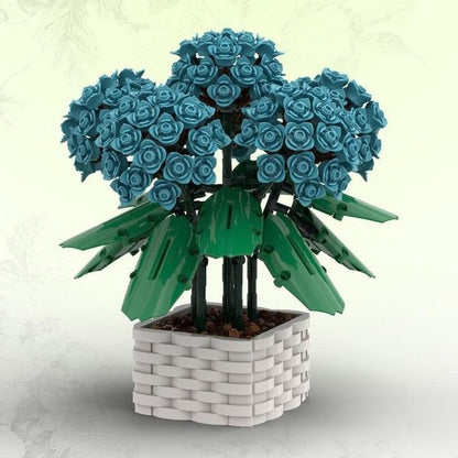 Hydrangea Building Kit | LEGO-Compatible MOC - 3