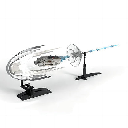 hyper speed m.falcon concept diorama building set | star wars | moc-144468 - 1