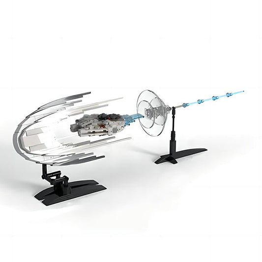 hyper speed m.falcon concept diorama building set | star wars | moc-144468 - 1