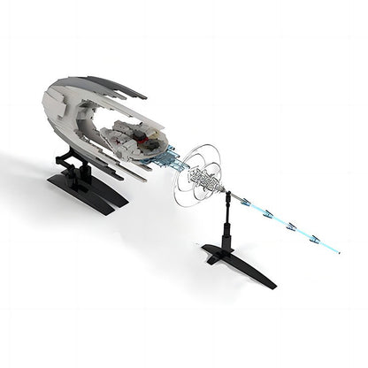 hyper speed m.falcon concept diorama building set | star wars | moc-144468 - 4