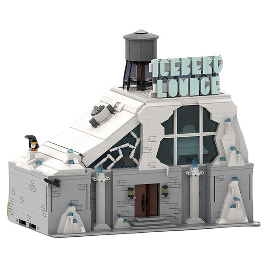 Ice-Themed Nightclub & Office MOC Building Kit - 1