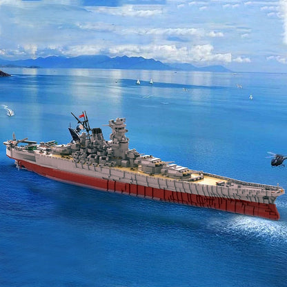 IJN Yamato 1:200 MOC Building Kit | WWII Battleship Display Model - 4