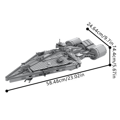 imperial arquitens class light cruiser building set | star wars | lego compatible - 4