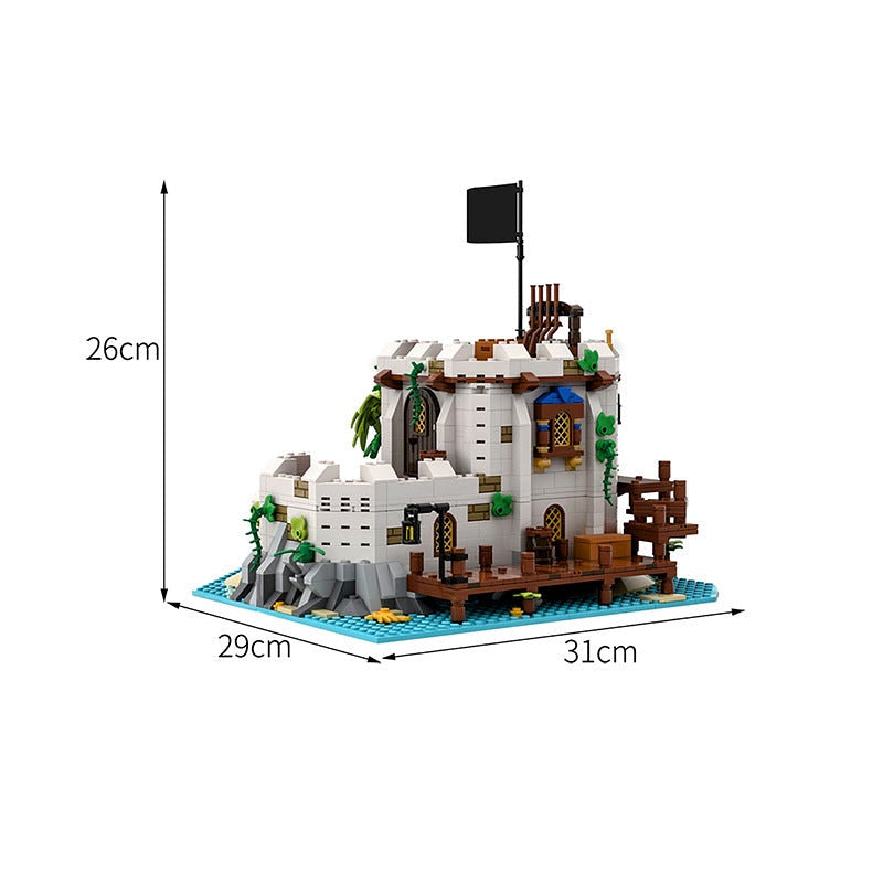 Imperial Fortified Outpost MOC Building Kit | Medieval Castle Architecture - 5