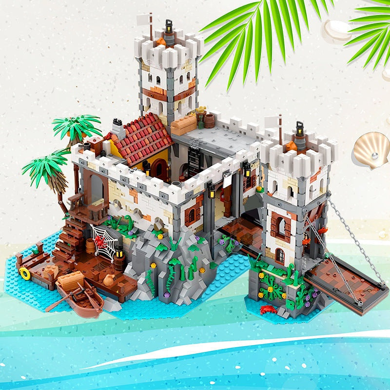 Imperial Fortress MOC Building Kit | Historic Coastal Stronghold Model - 2