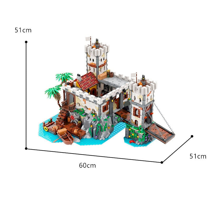 Imperial Fortress MOC Building Kit | Historic Coastal Stronghold Model - 4