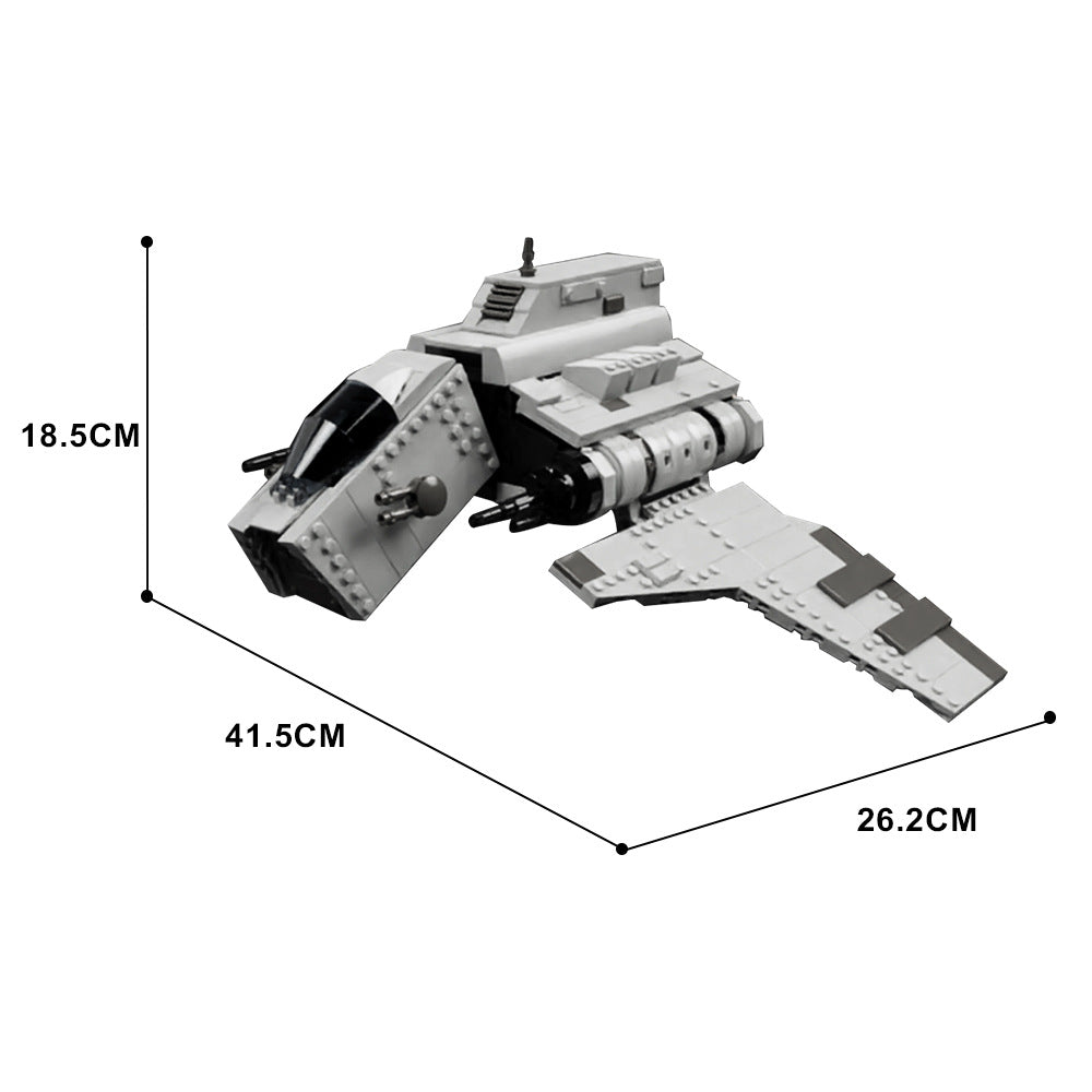 imperial nu-class attack shuttle | star wars | moc-134580 - 4
