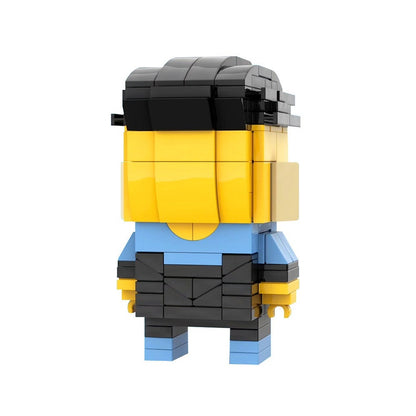 Indestructible Hero MOC Cube Character Building Kit | Warrior Figure Model - 6