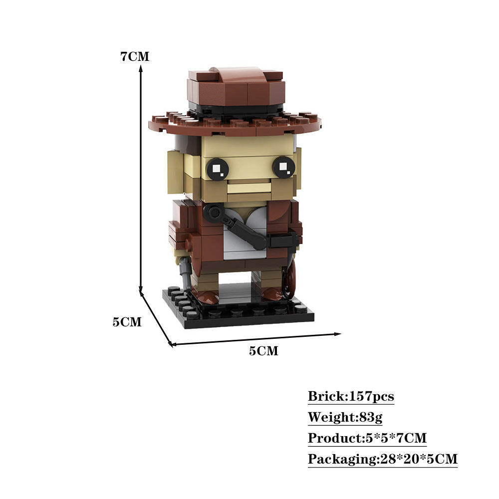 indiana jones brickheadz | moc-44641 - 3