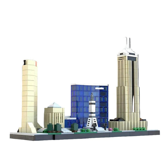 Indianapolis Skyline MOC City Building Kit | Urban Skyline Display Model - 1