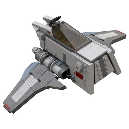 INT-3 Omen Galactic Royal Guard Starfighter Building Kit | LEGO-Compatible MOC - 4