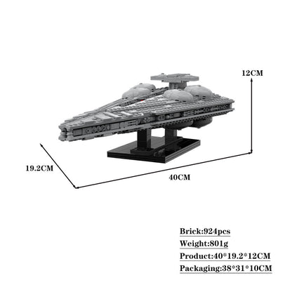interdictor-class star destroyer building set | star wars | moc-108178 - 6