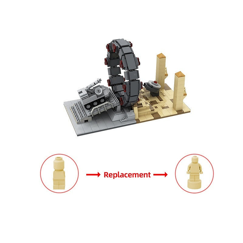 Interstellar Portal Command Base MOC Building Kit | Sci-Fi Space Station - 4