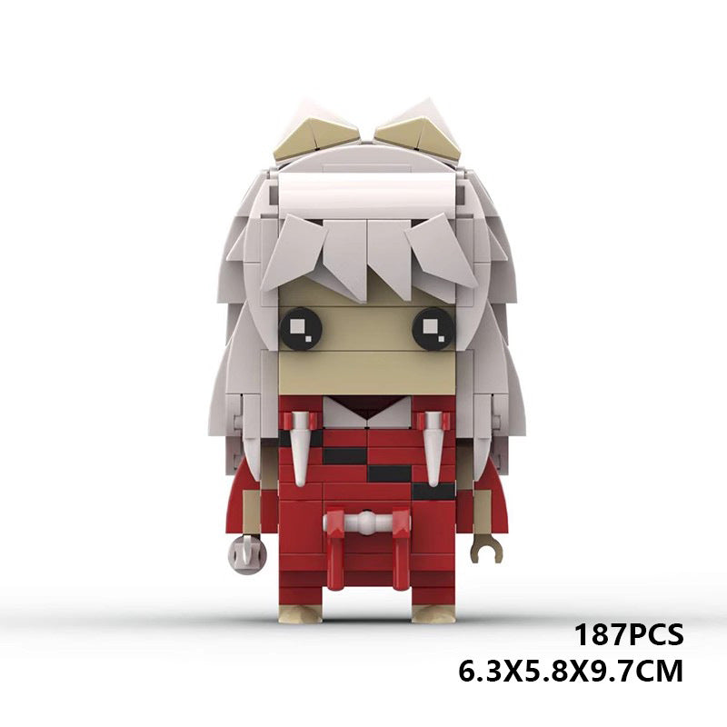 inuyasha brickheadz moc building set | compatible with lego - 1