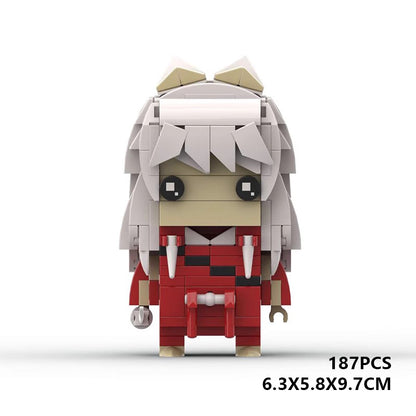 inuyasha brickheadz moc building set | compatible with lego - 1
