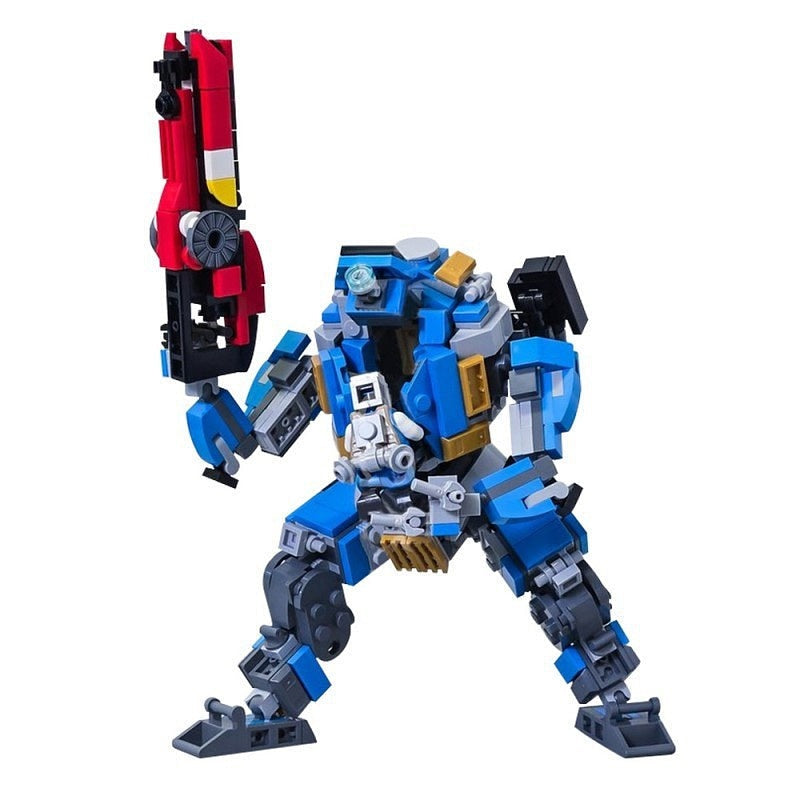 Ionized Vanguard Pilot Mecha MOC Building Kit | Futuristic Robot Model - 1