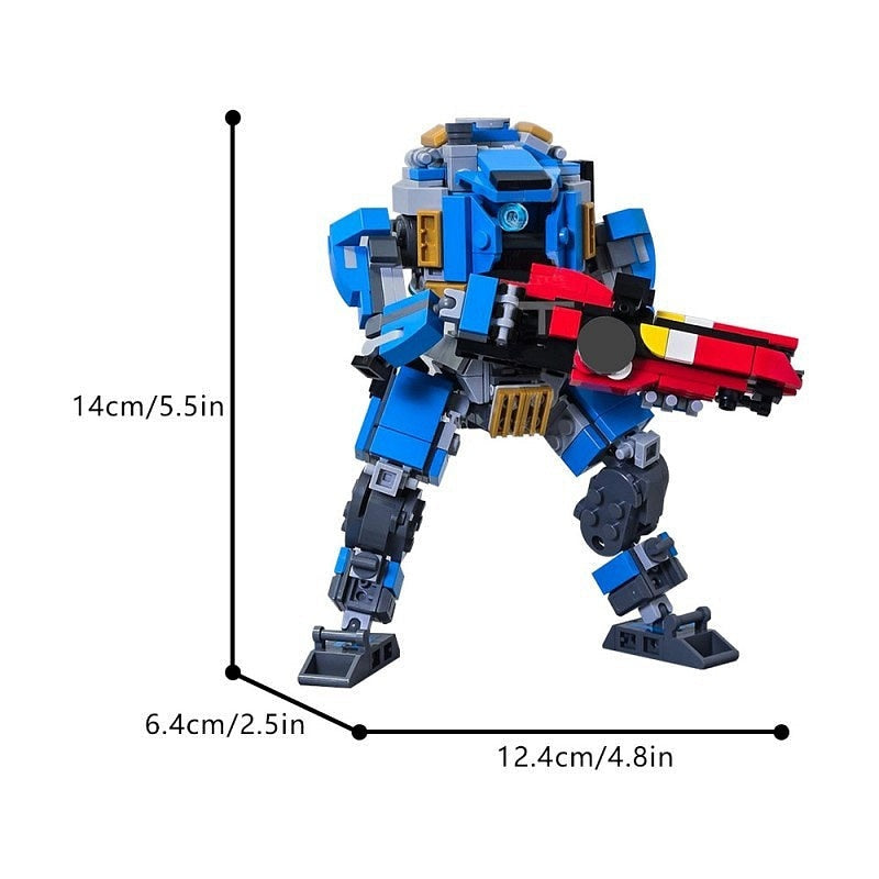 Ionized Vanguard Pilot Mecha MOC Building Kit | Futuristic Robot Model - 3