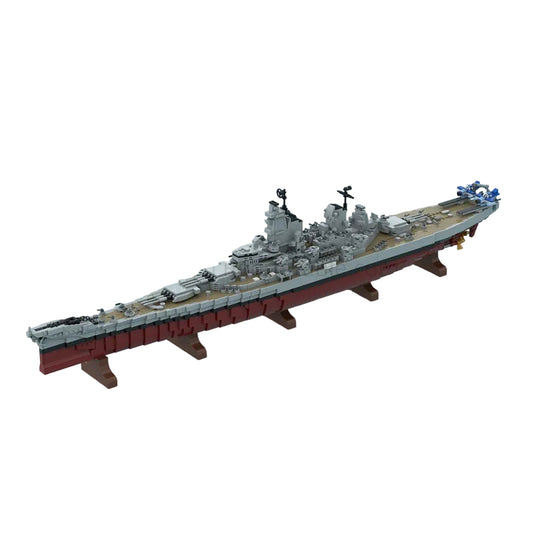 Iowa Class Battleship MOC Building Kit | USS Missouri Naval Model - 1