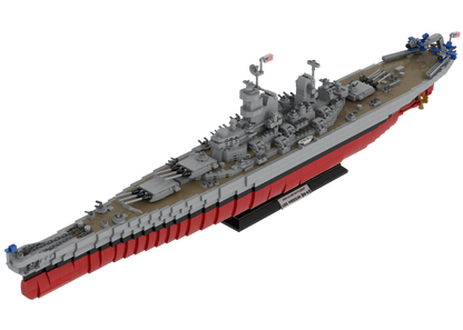 Iowa-Class Battleship USS Missouri BB-63 Building Kit | LEGO-Compatible MOC - 2