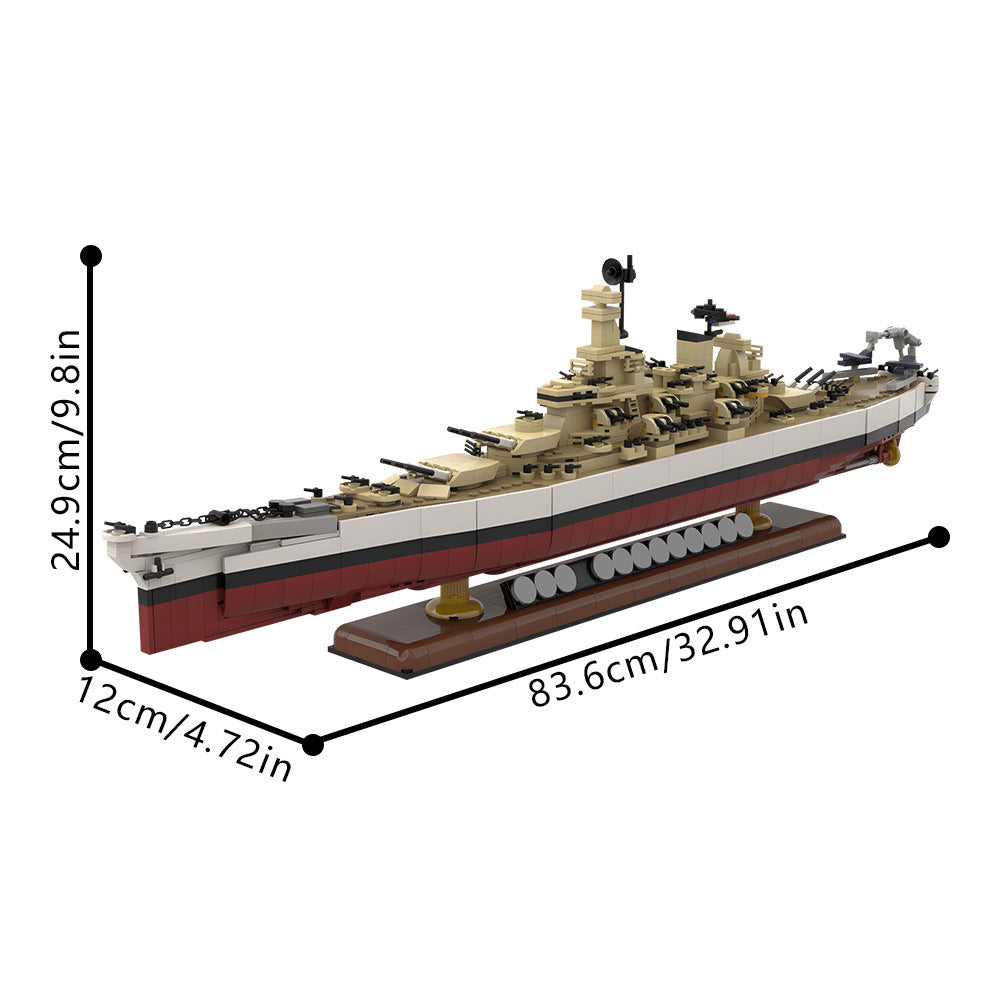 Iowa Class Battleship USS Wisconsin Building Kit | LEGO-Compatible MOC - 5