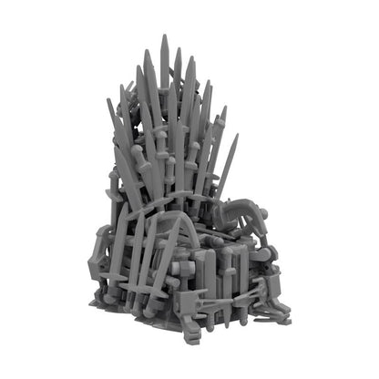 iron throne moc building set | game of thrones - 1
