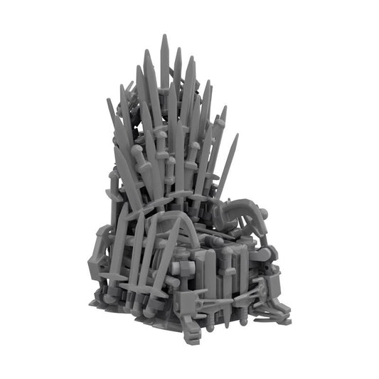 iron throne moc building set | game of thrones - 1