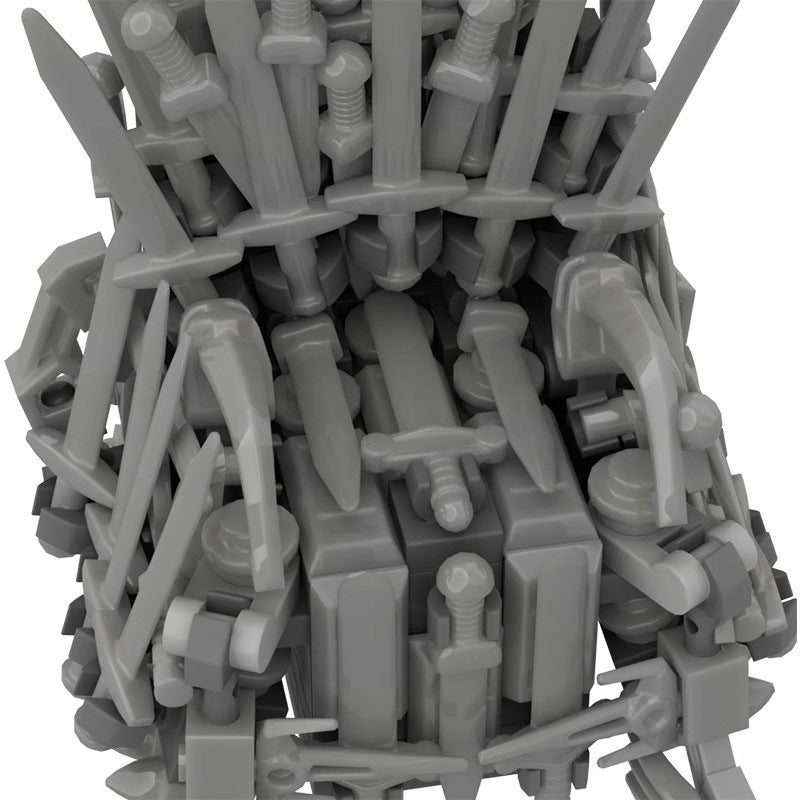 iron throne moc building set | game of thrones - 2