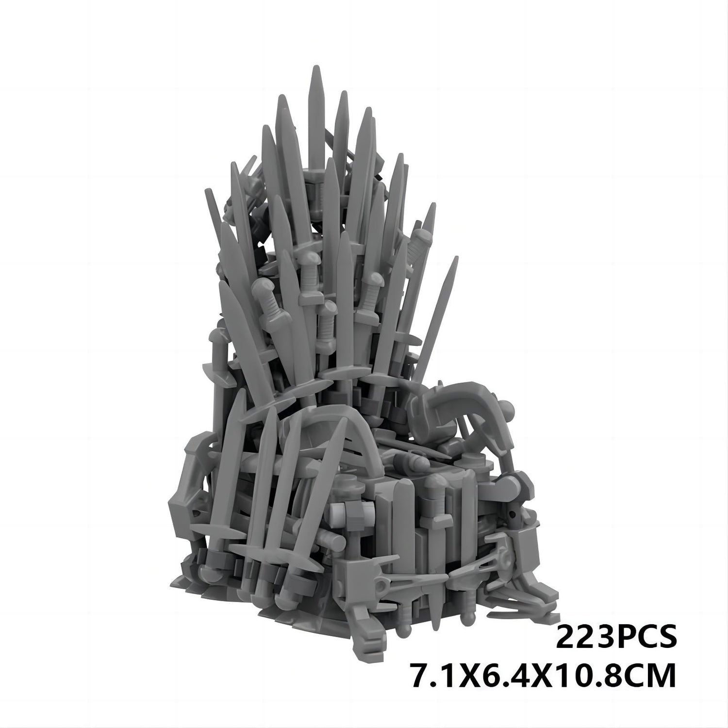 iron throne moc building set | game of thrones - 6