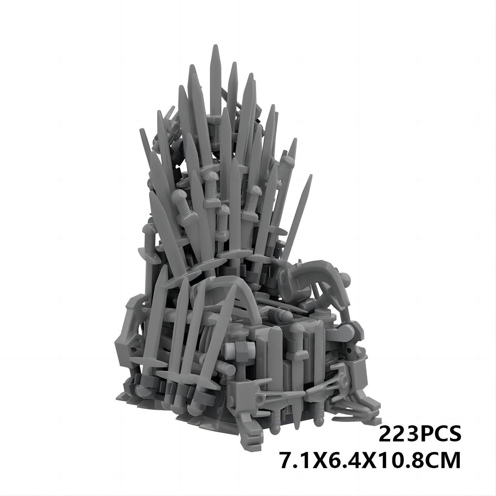 iron throne moc building set | game of thrones - 6