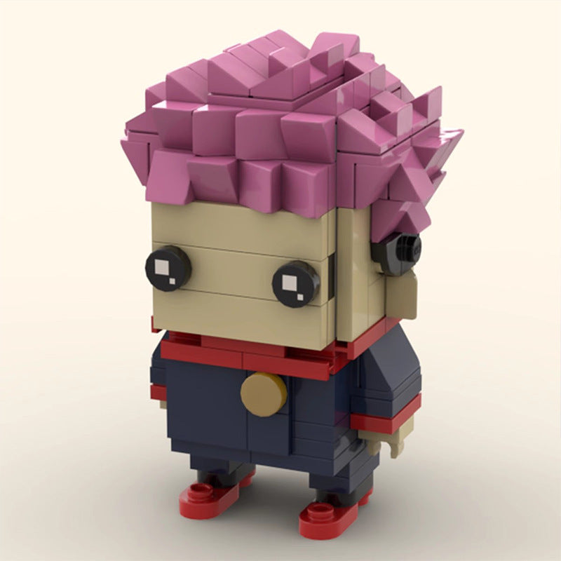 itadori yuji brickheadz building set | moc-104023 - 3