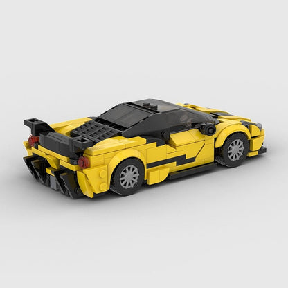 Italian 4XX Inspired Sports Car MOC Building Kit | Hypercar Vehicle Model - 3