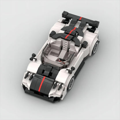 Italian C12 Hypercar Speed Racing Car Building Kit | 8-Wide LEGO-Compatible MOC - 1