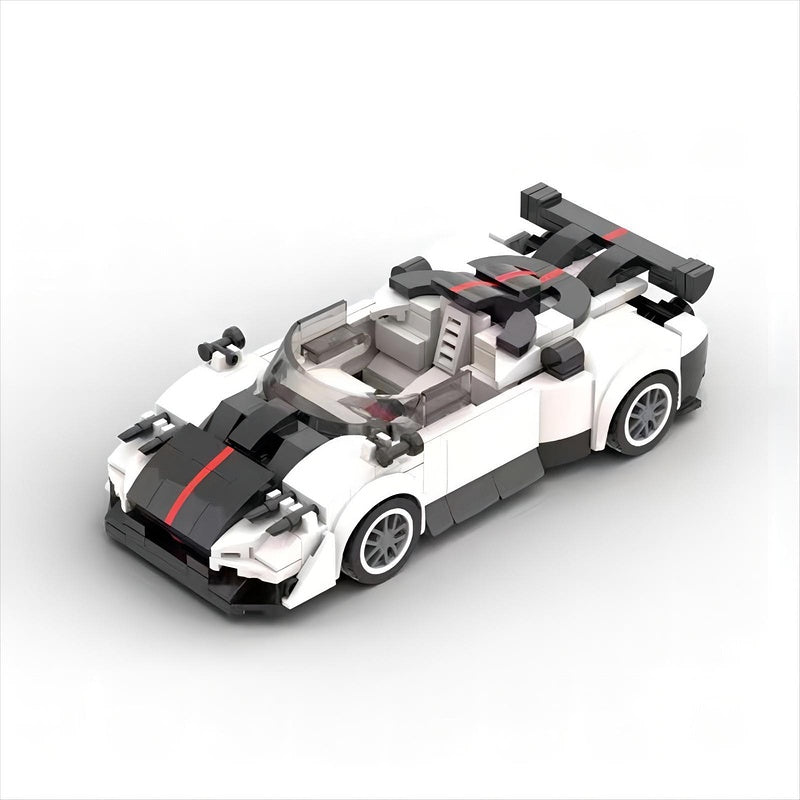 Italian C12 Hypercar Speed Racing Car Building Kit | 8-Wide LEGO-Compatible MOC - 4