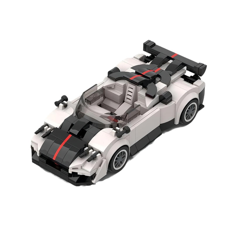 Italian C12 Hypercar Speed Racing Car Building Kit | 8-Wide LEGO-Compatible MOC - 5