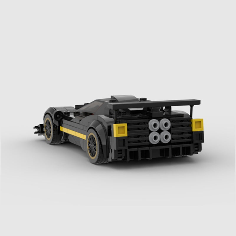 Italian Carbon Track Hypercar Building Kit | LEGO-Compatible MOC - 2
