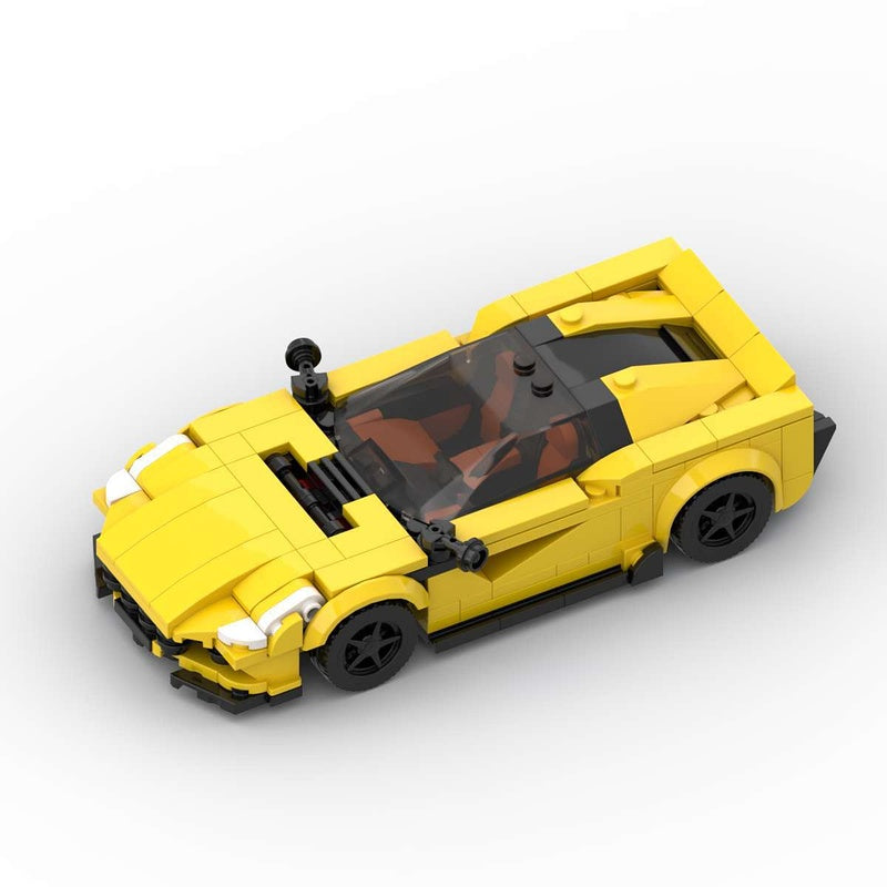 Italian Front-Engine Turbo Sports Coupe Building Kit | LEGO-Compatible MOC - 2