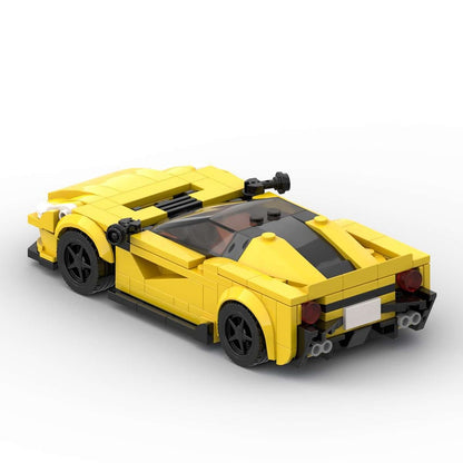 Italian Front-Engine Turbo Sports Coupe Building Kit | LEGO-Compatible MOC - 4
