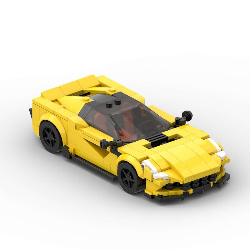 Italian Front-Engine Turbo Sports Coupe Building Kit | LEGO-Compatible MOC - 5
