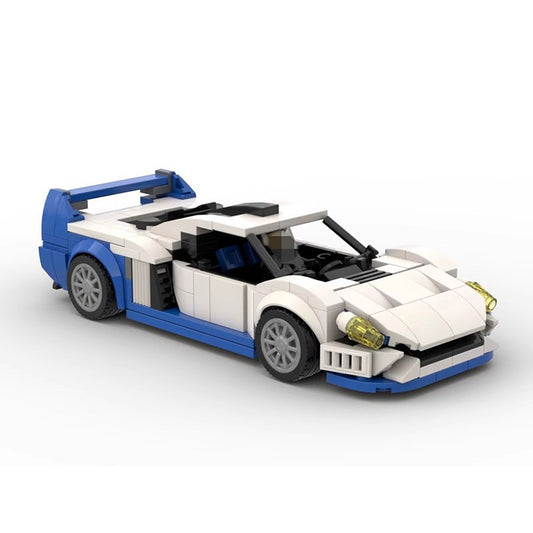 Italian GT Track Hypercar Building Kit | 8-Stud Wide LEGO-Compatible MOC - 1