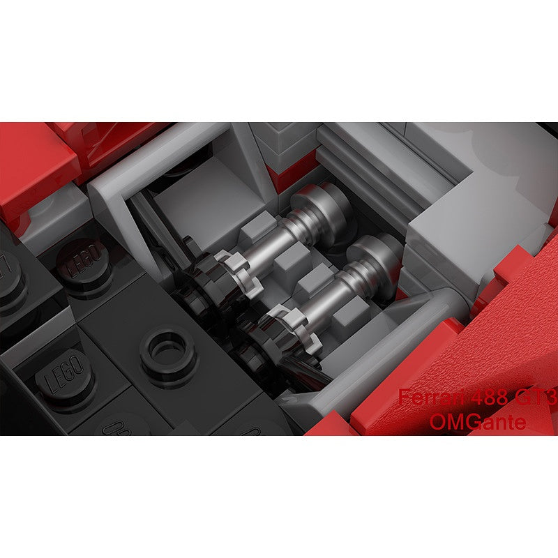 Italian GT3 Endurance Race Car Building Kit | LEGO-Compatible MOC