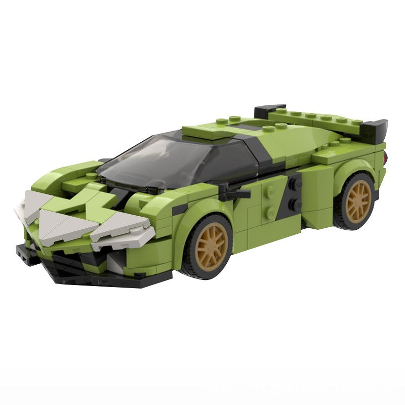 Italian Hybrid Supercar Building Kit | LEGO-Compatible MOC - 4