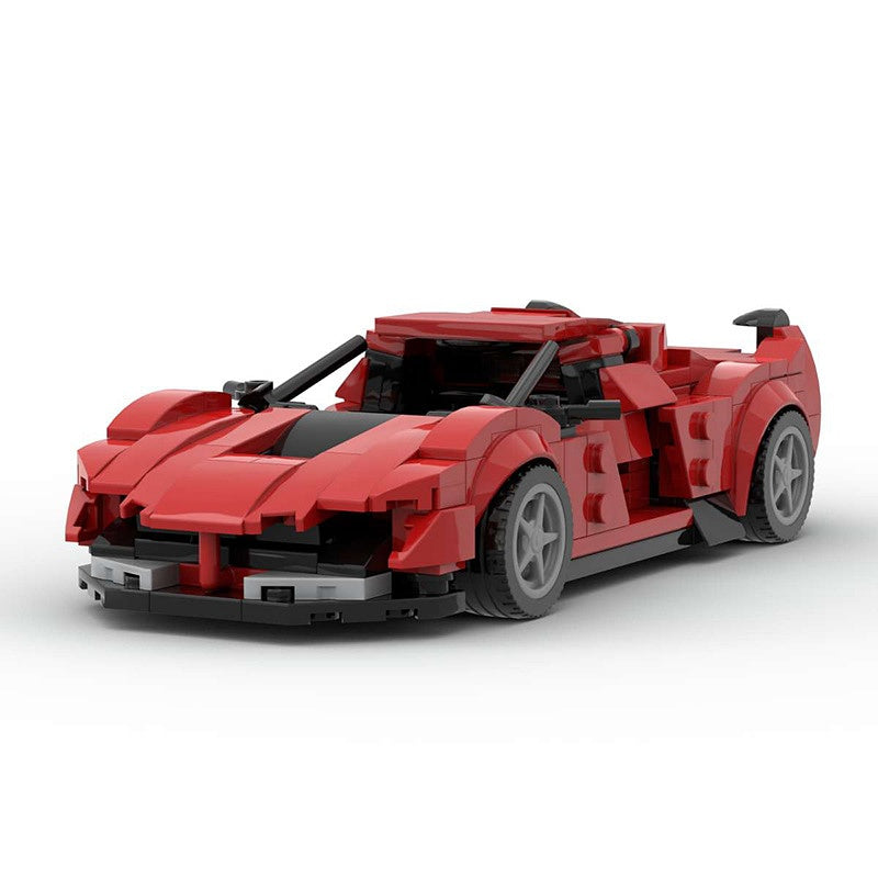 Italian Hypercar Track Racing Building Kit | 8-Stud LEGO-Compatible MOC - 4