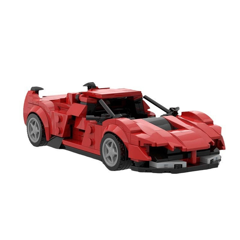 Italian Hypercar Track Racing Building Kit | 8-Stud LEGO-Compatible MOC - 5