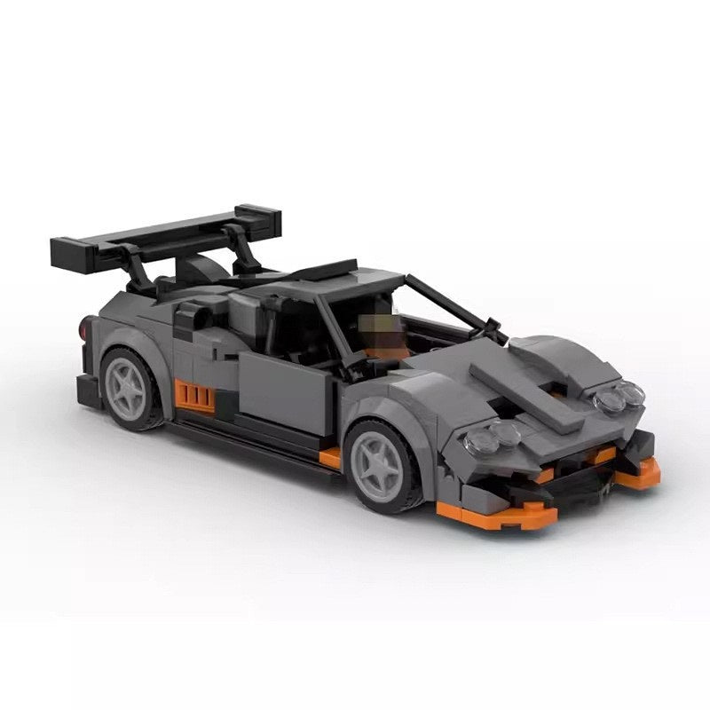 Italian Hypercar with Gullwing Doors Building Kit | 8-Wide LEGO-Compatible MOC - 1
