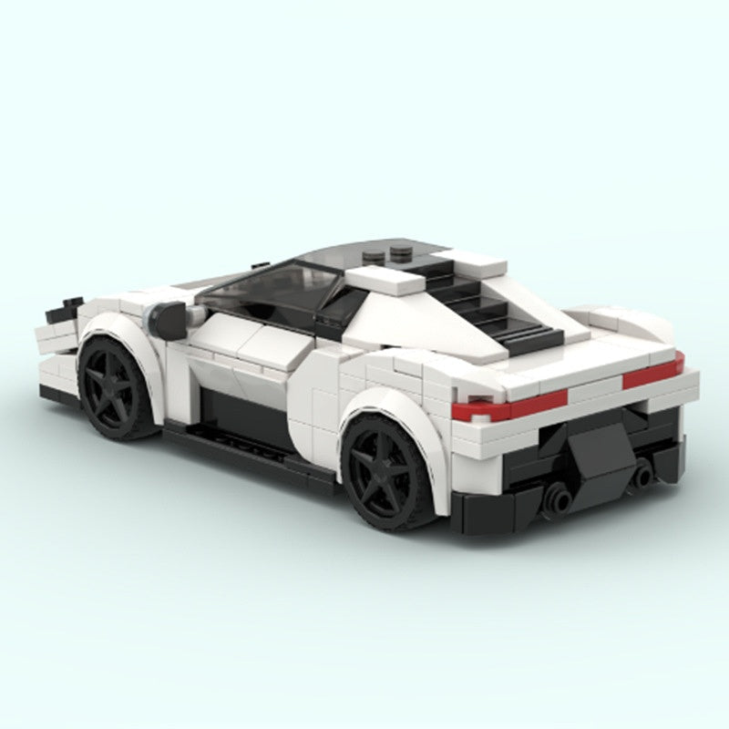 Italian MC-Style Mid-Engine Hypercar Building Kit | 8-Wide LEGO-Compatible MOC - 2