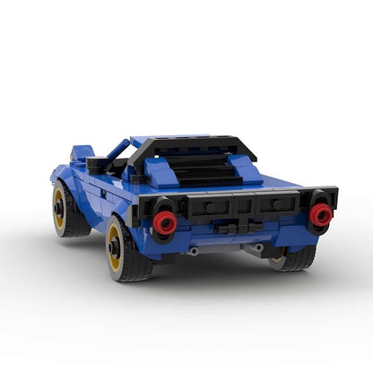 Italian Retro Wedge Rally Car Building Kit | LEGO-Compatible MOC - 3