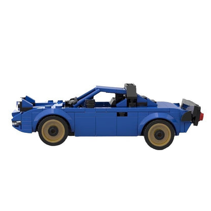Italian Retro Wedge Rally Car Building Kit | LEGO-Compatible MOC - 5