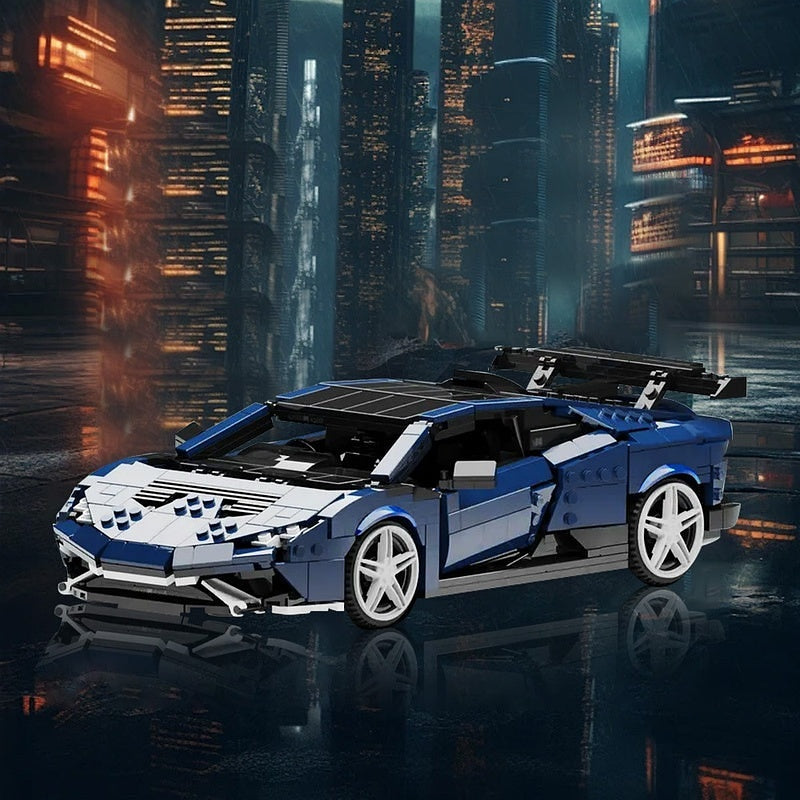 Italian V10 STO Track Supercar MOC Building Kit | Vehicle Model - 4